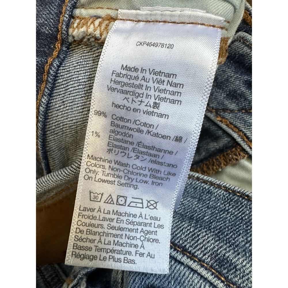 Madewell Cali Demi Boot Jeans Glenside Wash Blue Denim Size 26 Cropped Cotton - Picture 7 of 12